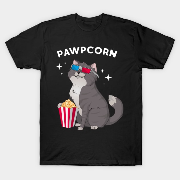 Pawpcorn Kitty T-Shirt by Eugenex